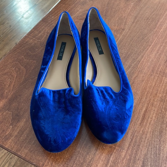 Blue velvet Rachel Zoe flats - Picture 2 of 3